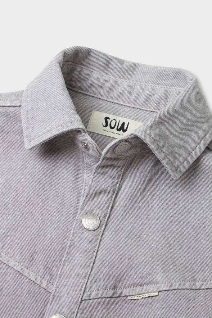 Kids Organic Cotton Denim Balloon Shirt | Harbor Mist