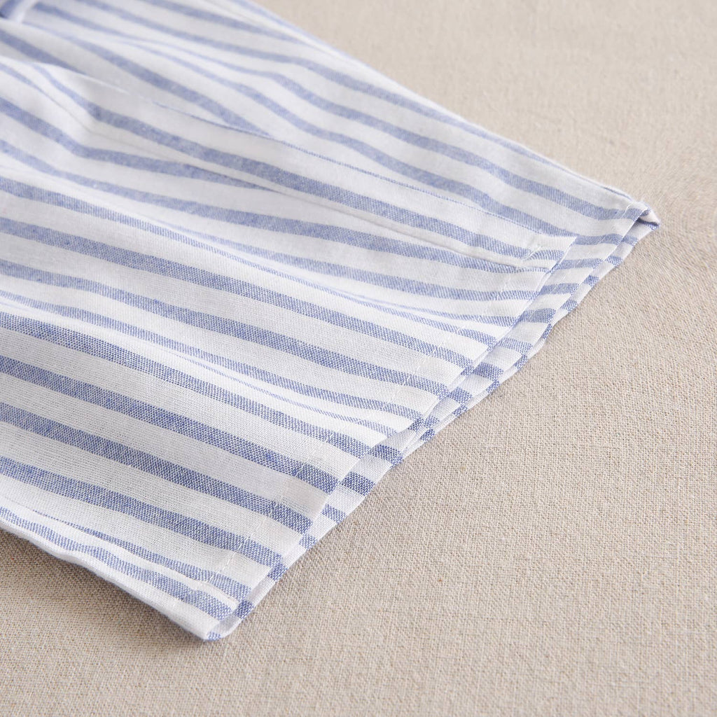 Girls Sailor Jumpsuit | White & Blue Stripes