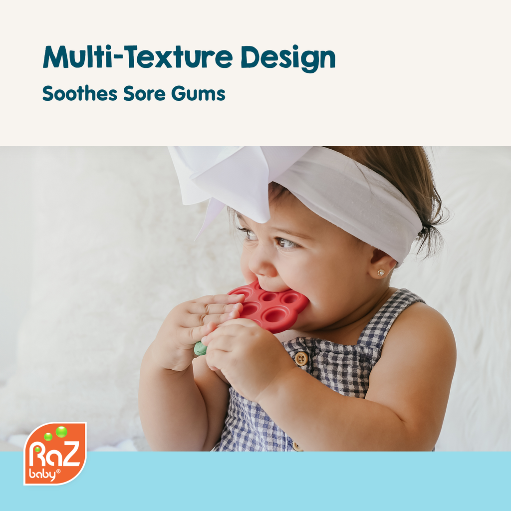 RaZberry Pop Silicone Teether Sensory Toy