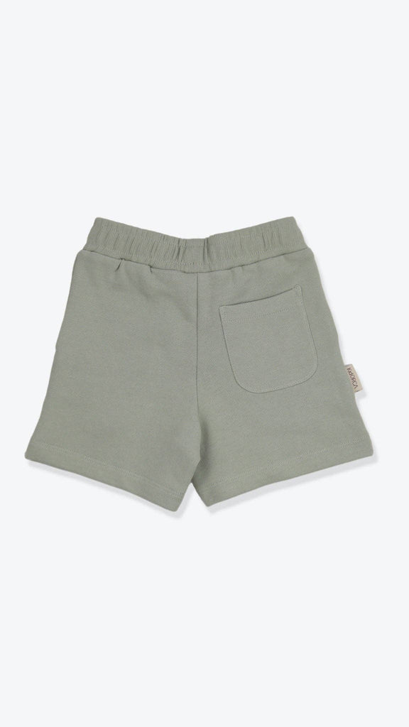 Kids Organic Cotton French Terry Shorts | Sage