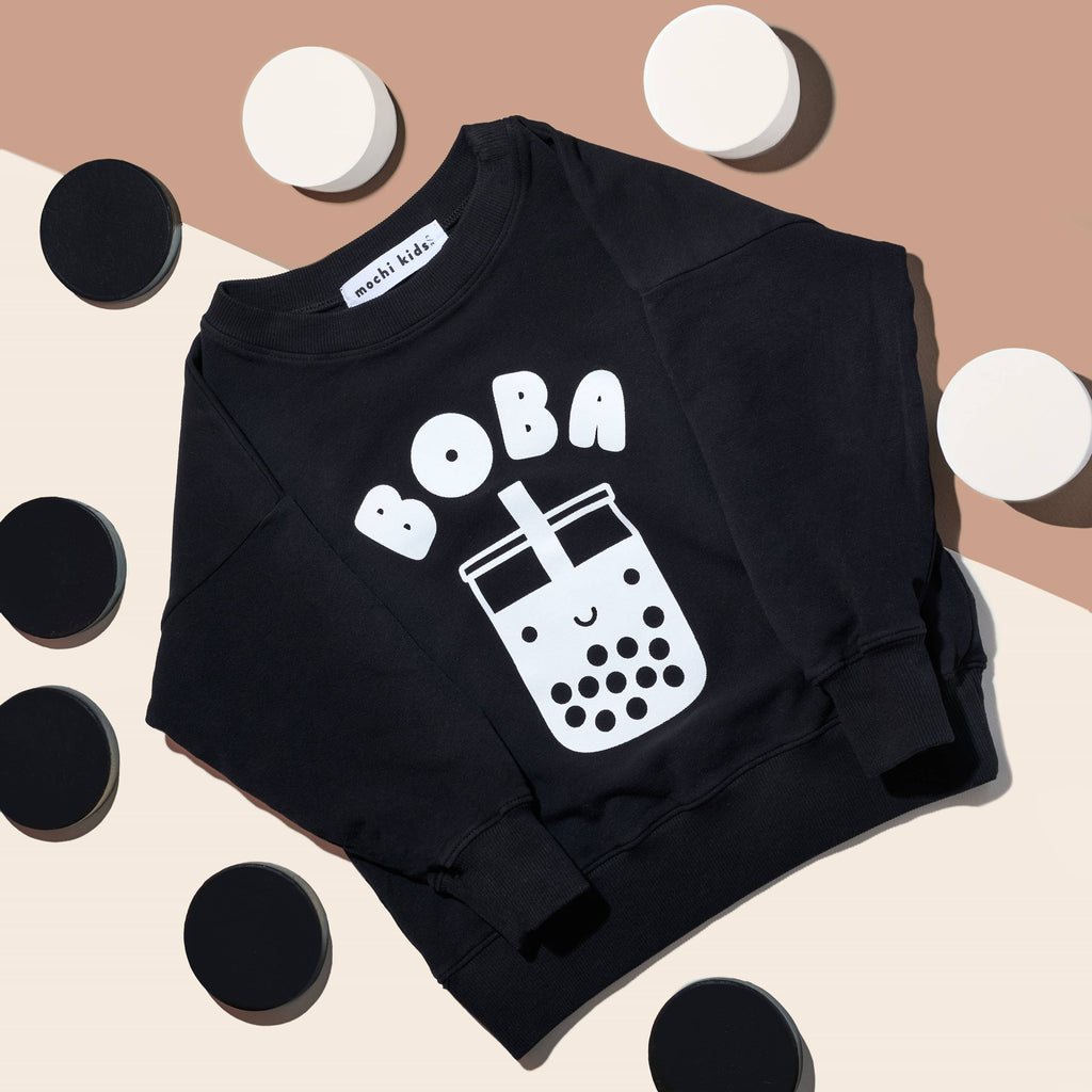 Kawaii Boba Kid's Sweatshirt