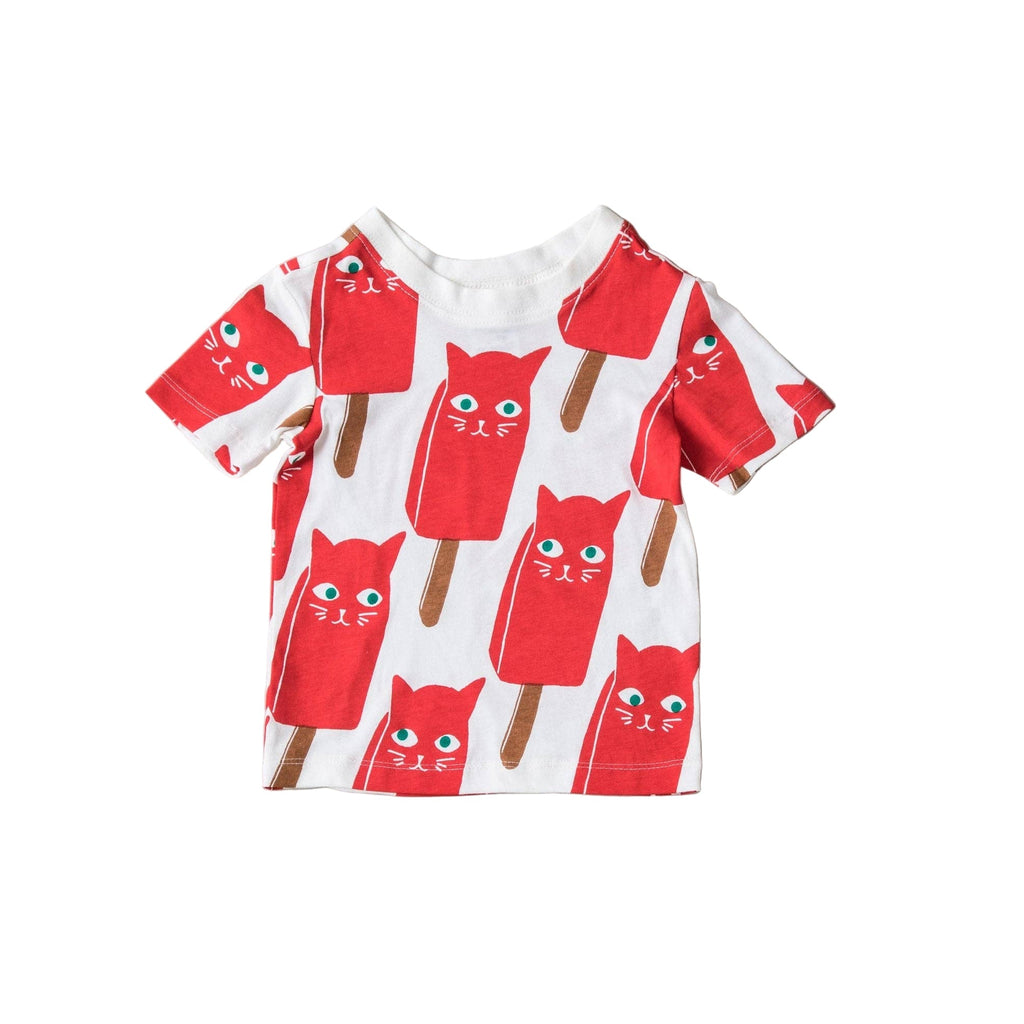 Babies and Kids Catsicle T-Shirt | White