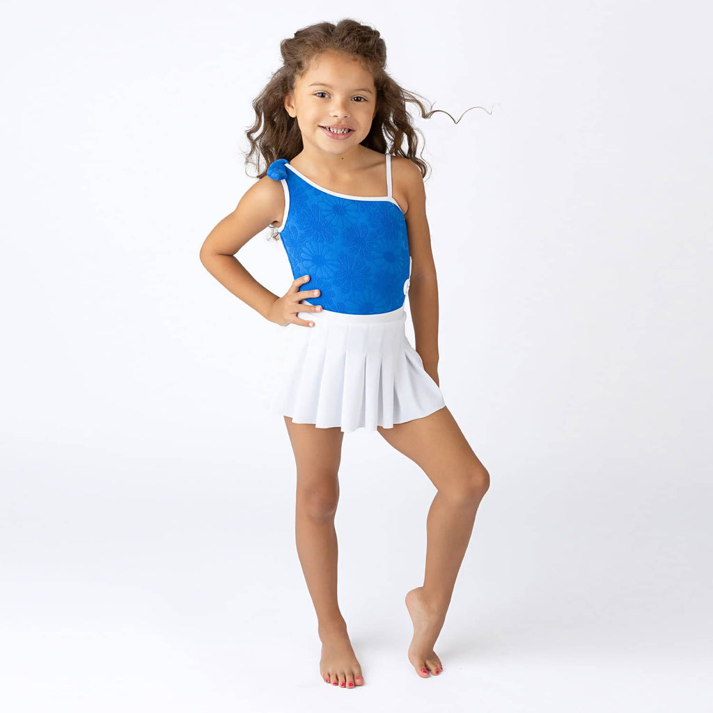 Girls Pleated Active Skirt | White
