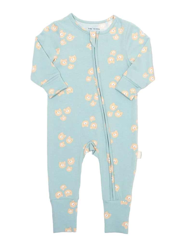 Baby Three Bears Sleepsuit | Light Blue