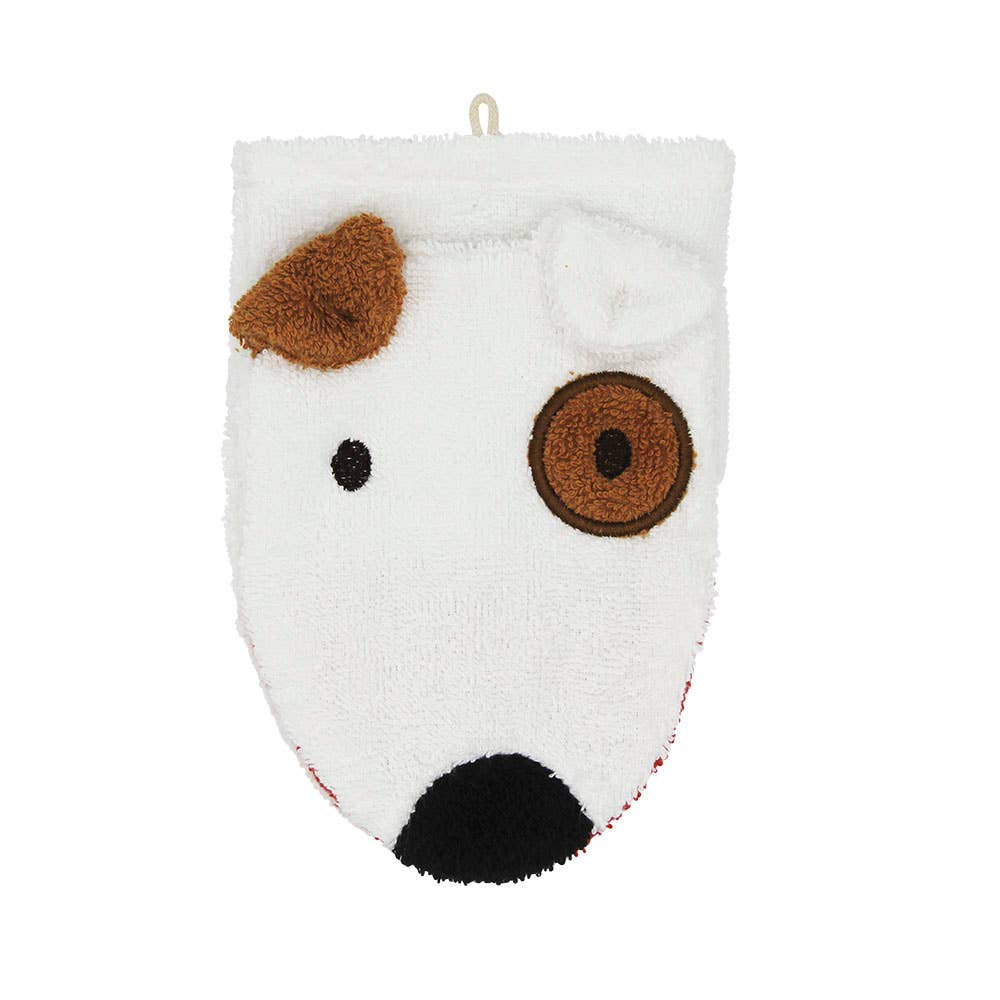 Kids Organic Cotton Animal Washcloth | Dog