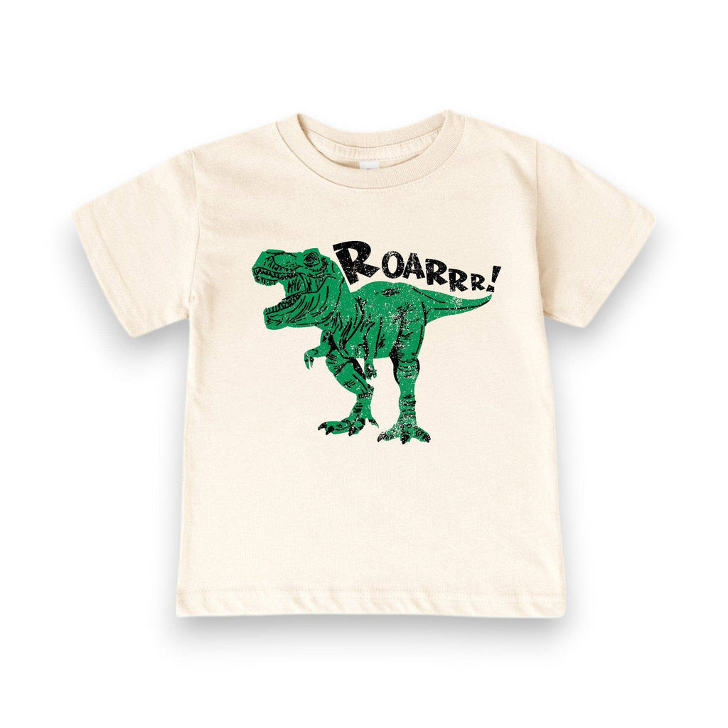 Kids Dinosaur Graphic T-Shirt | Cream