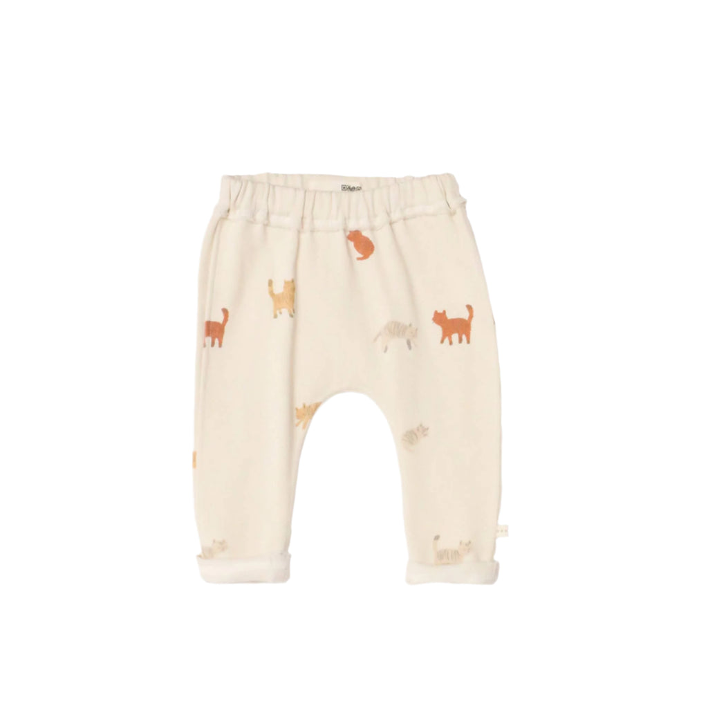 Baby Pants in Organic Cotton | Cats Print