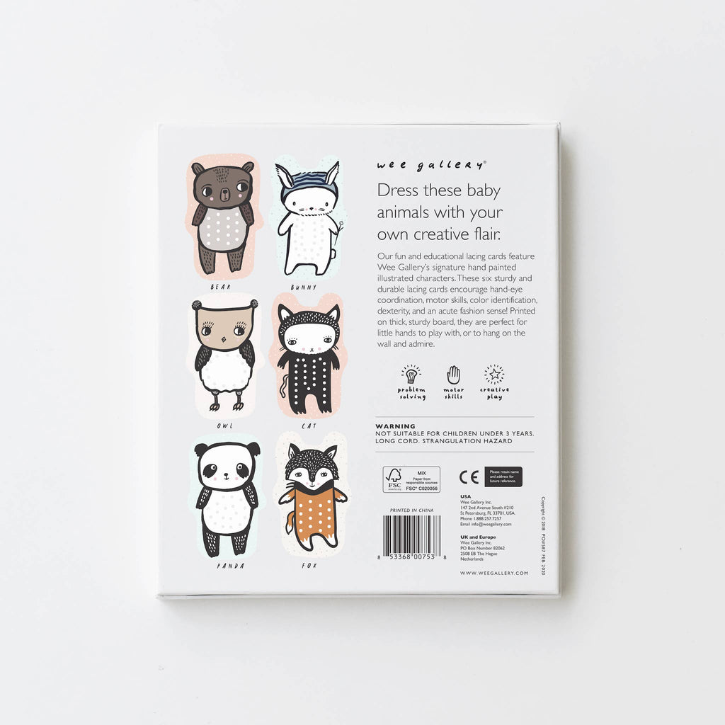 Lacing Cards | Baby Animals