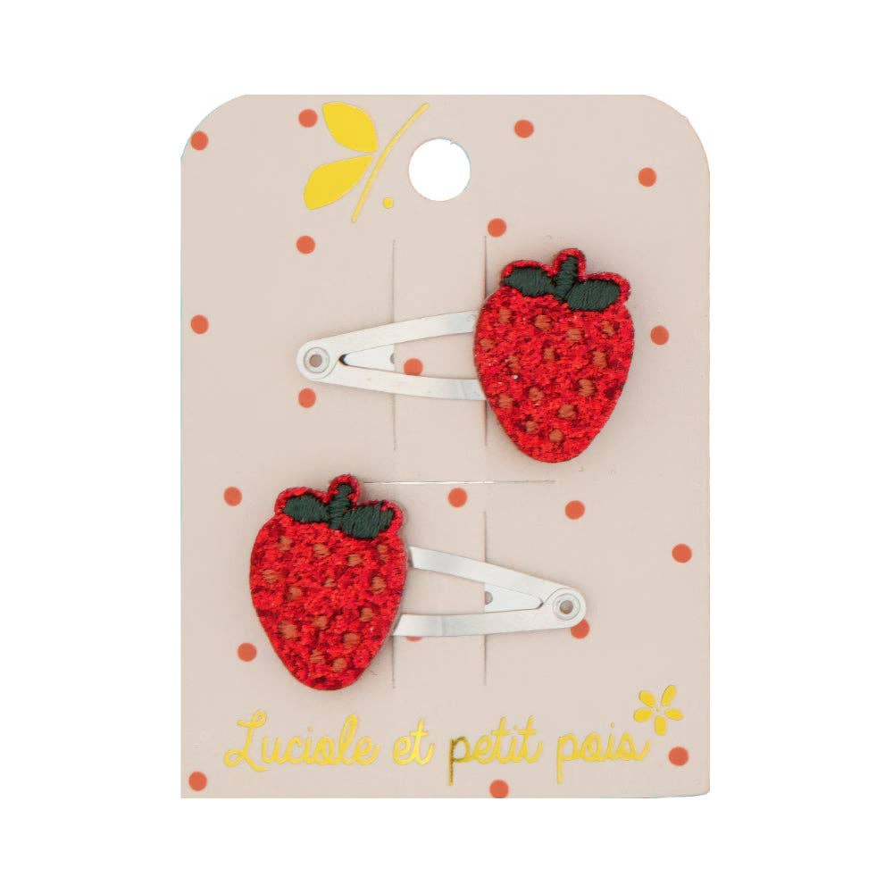 Mini Strawberry Hair Clips