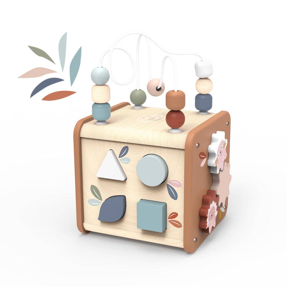 Wooden 5 in 1 Activity Cube