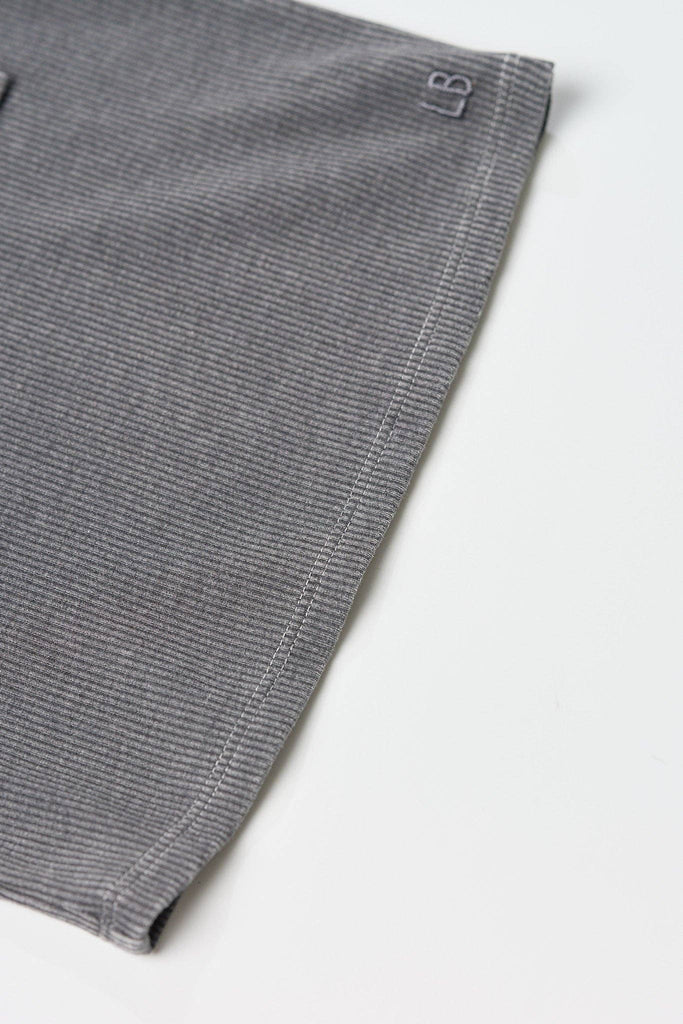Acid Wash Ribbed Tank | Black