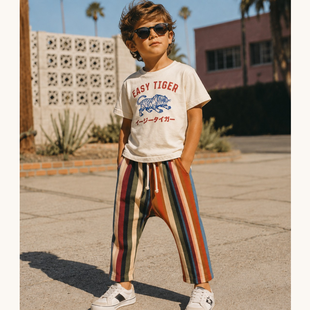 Kids Easy Tiger T-shirt | Natural