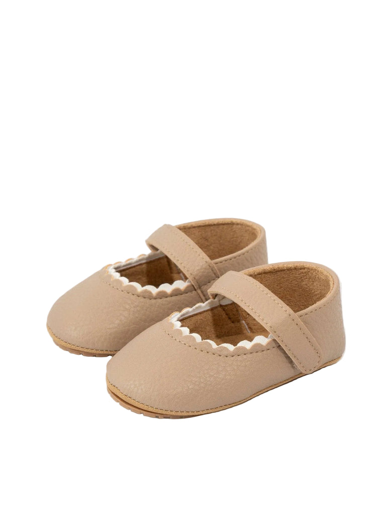 Baby Scalloped Toe Mary Jane Show | Brown
