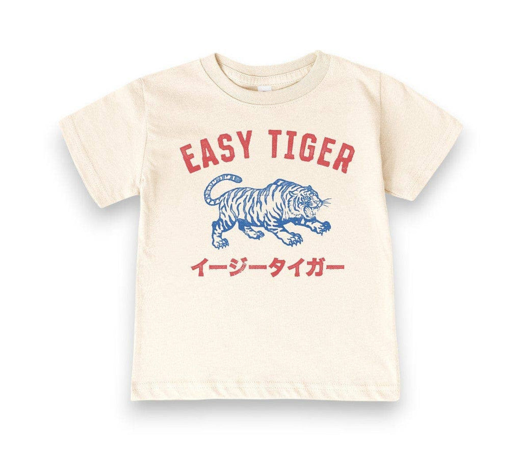 Kids Easy Tiger T-shirt | Natural