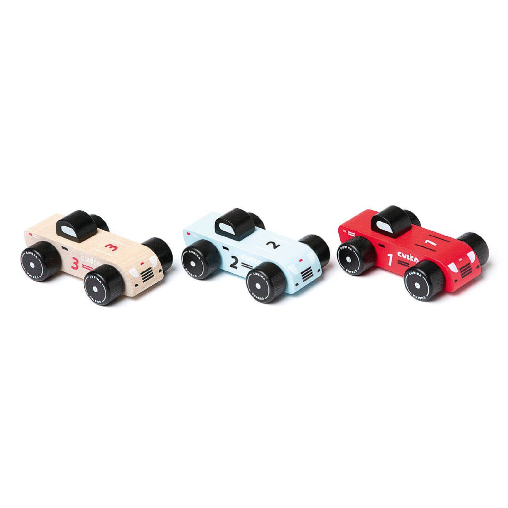 Wooden Vehicle Racing Cars Set