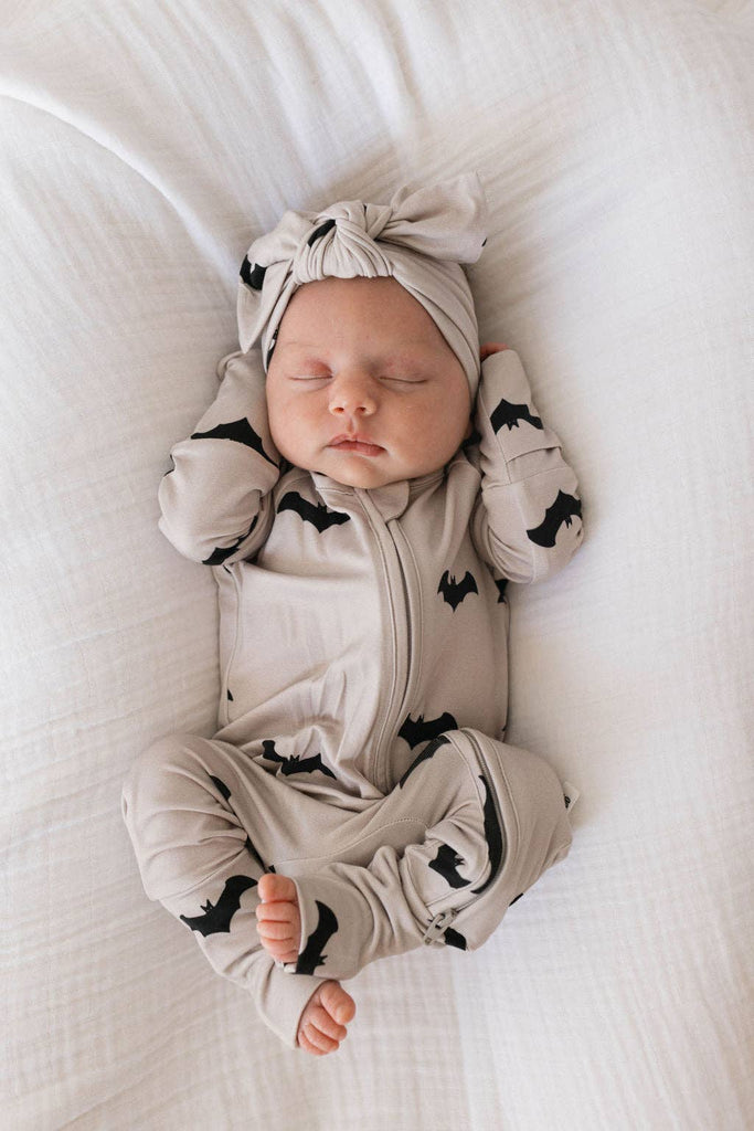 Baby Bamboo Zip Pajamas | It's Bats!