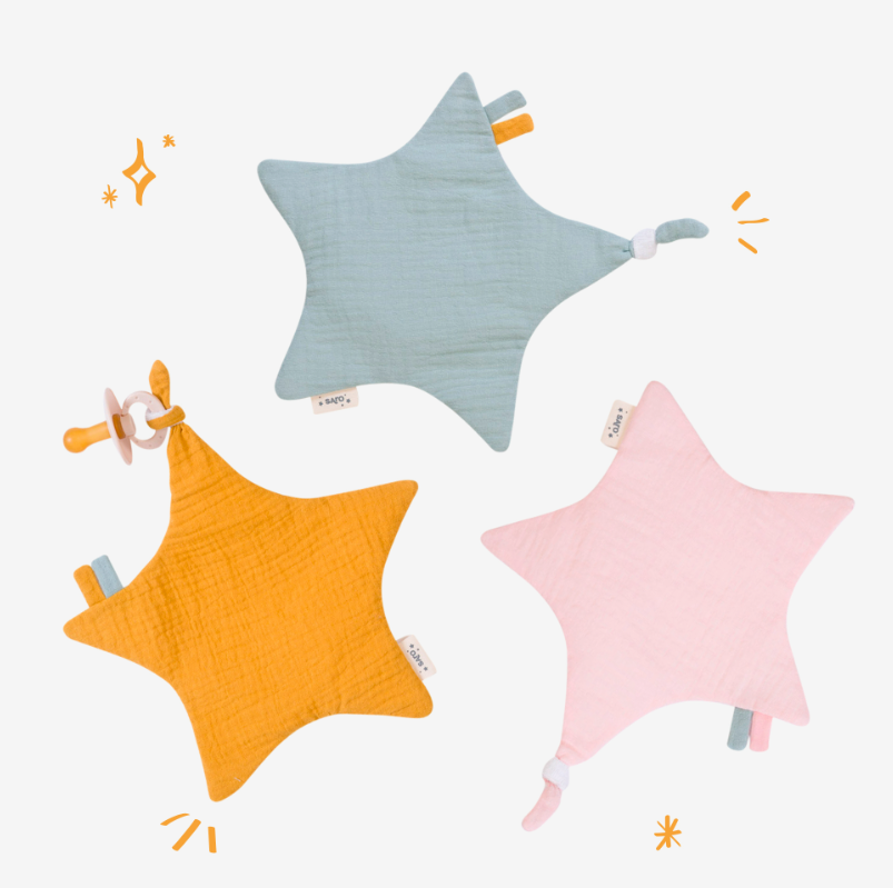 Crinkle Star | Pastel Blue