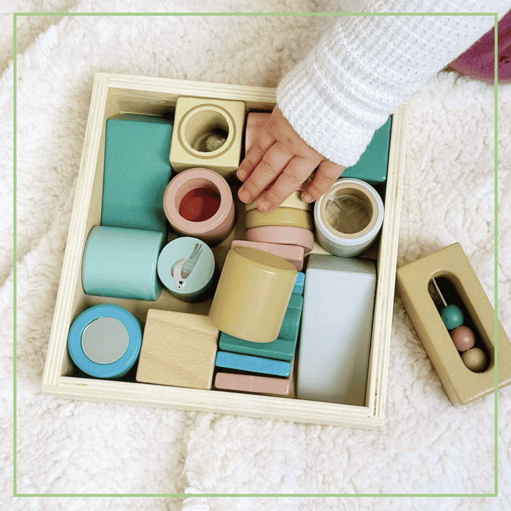 Montessori Style Wooden Activity Blocks Set