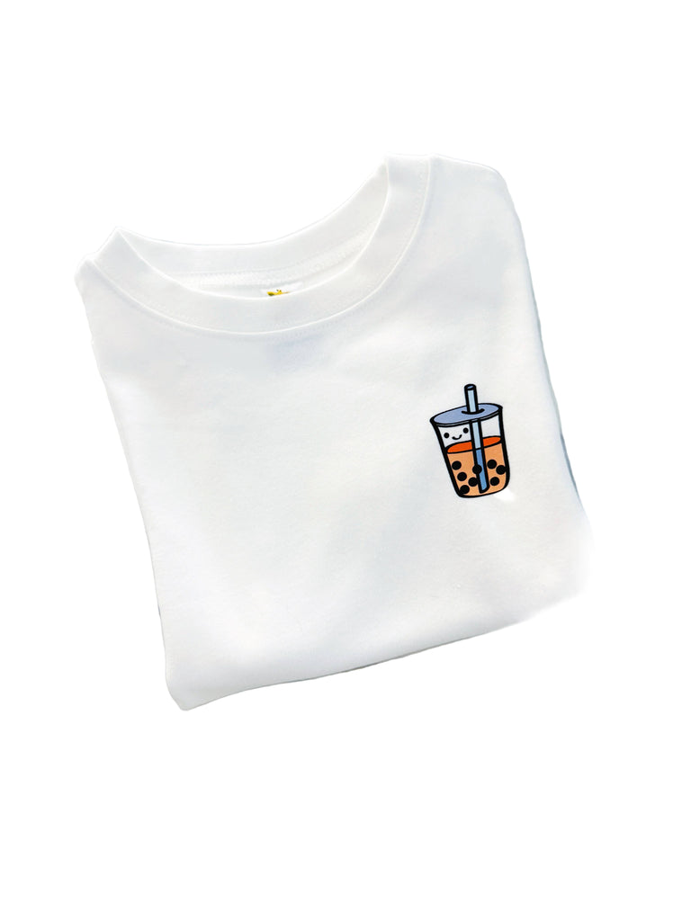 Toddlers Boba Tee | White