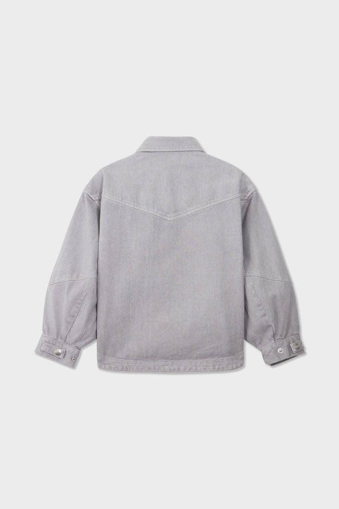 Kids Organic Cotton Denim Balloon Shirt | Harbor Mist
