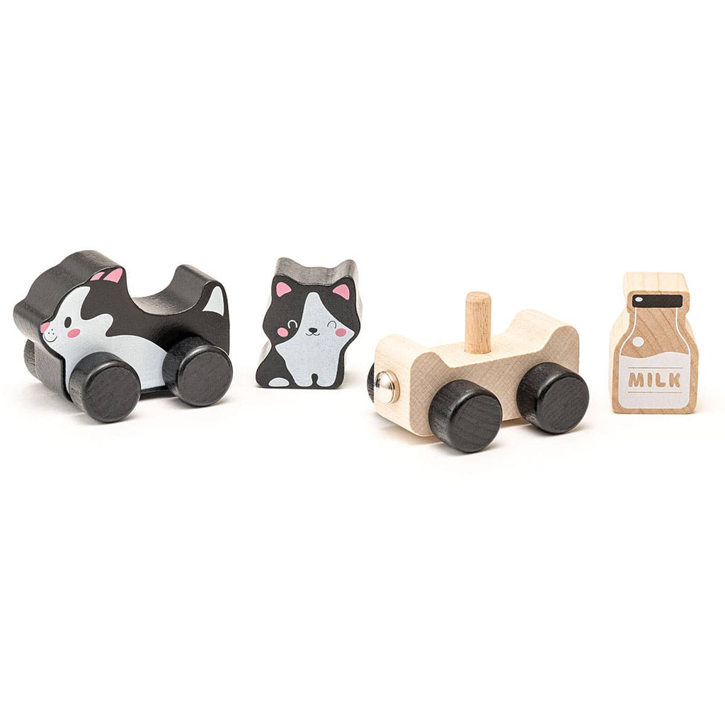 Wooden Clever Кitties Toy Set