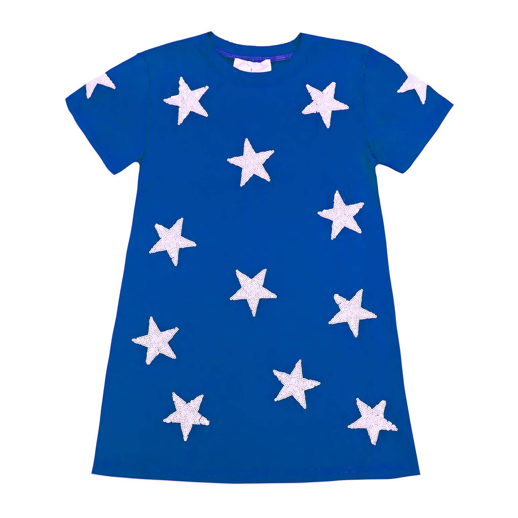 Girls Royal Star Dress | Blue