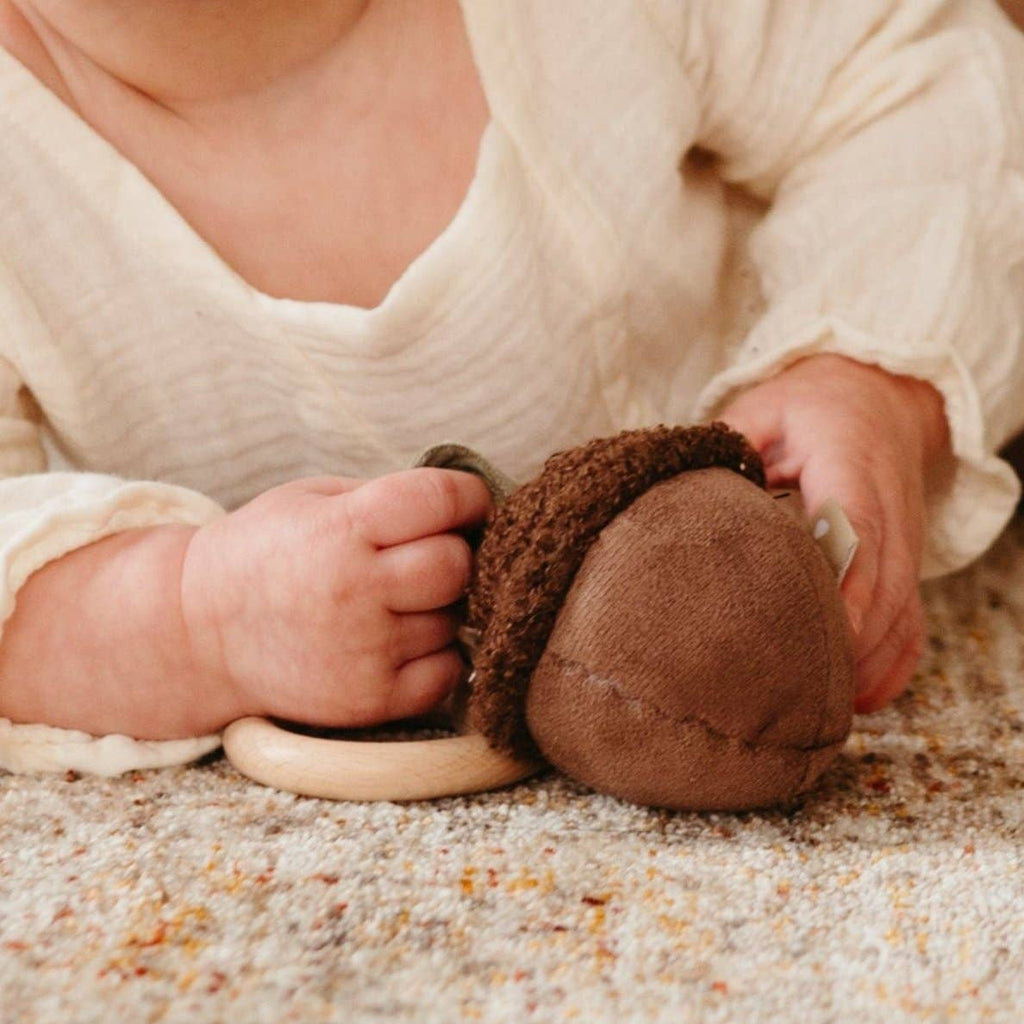 Acorn Handheld Baby Rattle