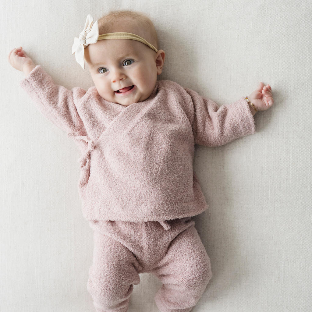 Baby Cozy Kimono Set | Light Pink