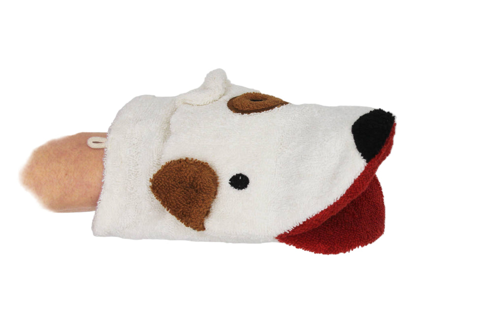 Kids Organic Cotton Animal Washcloth | Dog