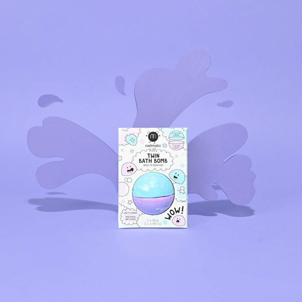 Twin Bath Bomb | Blue & Purple