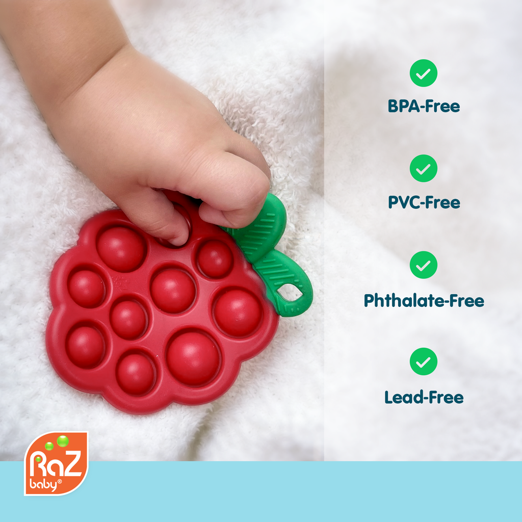 RaZberry Pop Silicone Teether Sensory Toy