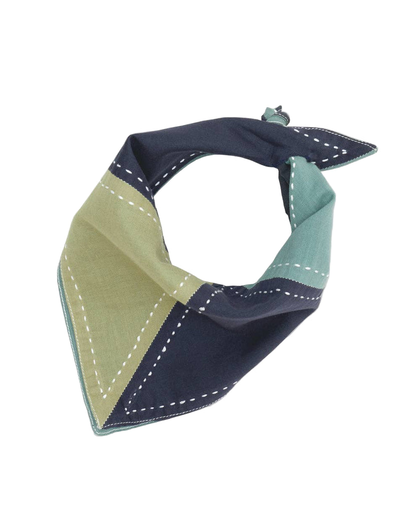 Baby Colorblock Bandana Bib | Sage