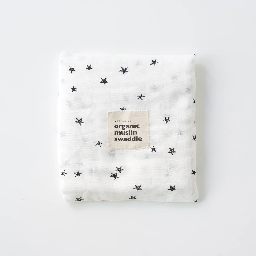 Organic Muslin Swaddle | Stars