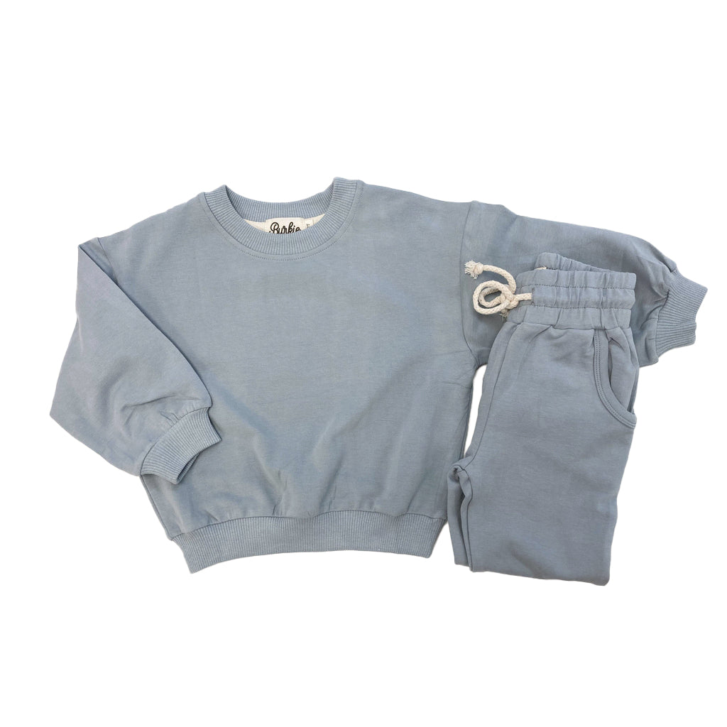 Baby and Toddler Terry Sweatshirt | Steel Blue