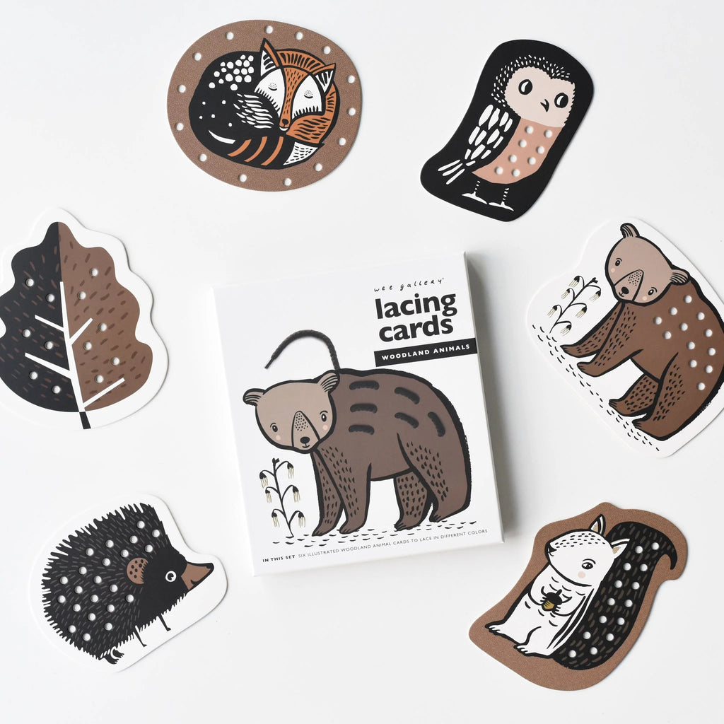 Lacing Cards | Woodland Animals