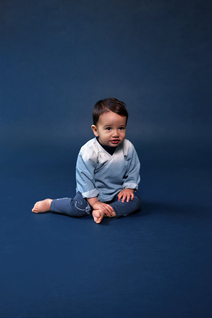 Baby Denim Kimono Cardigan |  Light Blue OM607
