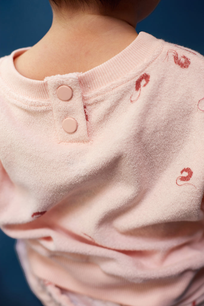 Baby Terry Sweatshirt | Pink OM595
