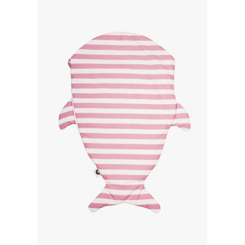 Newborn Shark Sleeping Bag | Pink Stripe