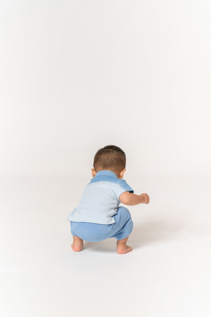 Baby Terry Pull-Up Shorts with Pockets | Mocha OM519