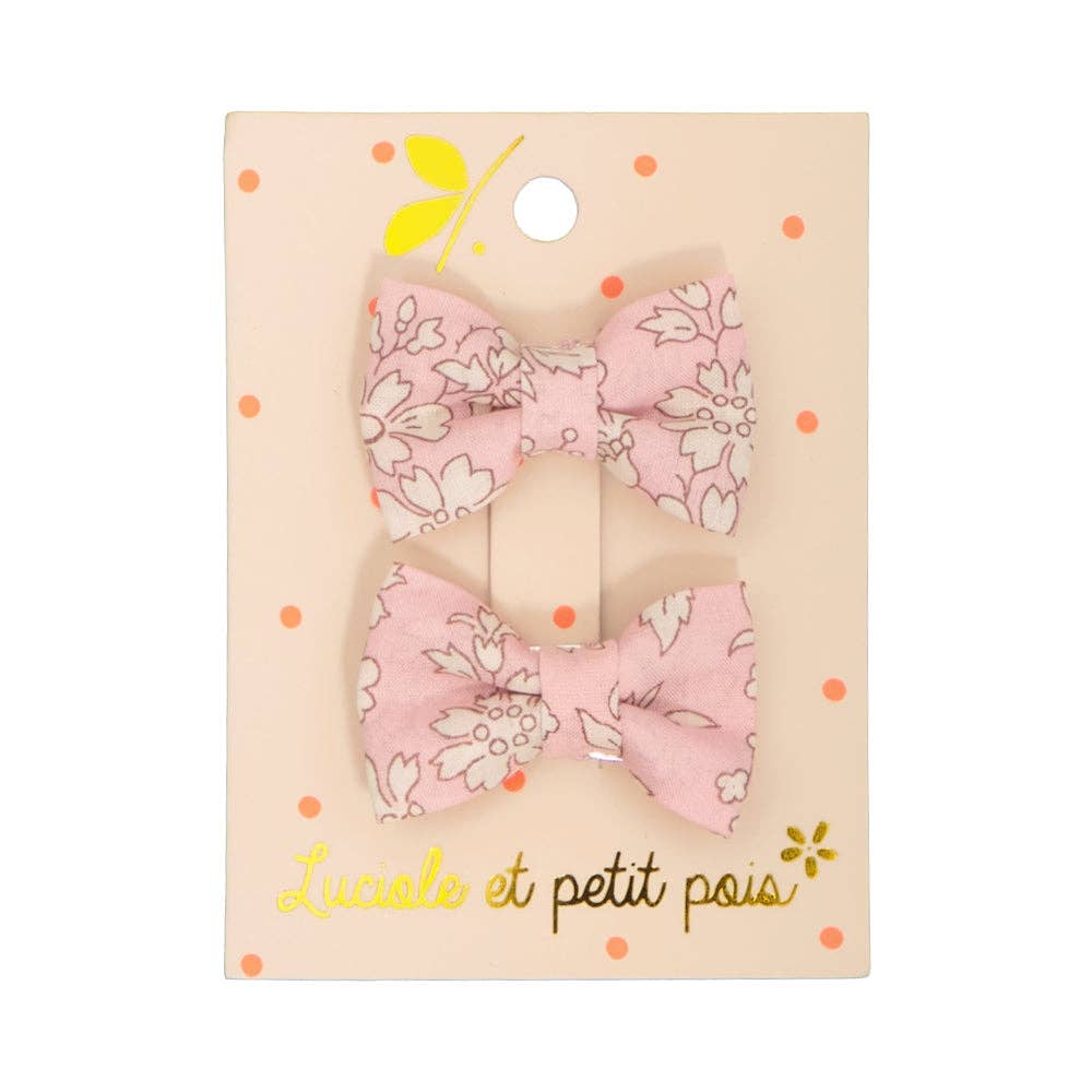 Mini Butterfly Clips | Liberty Capel Pink