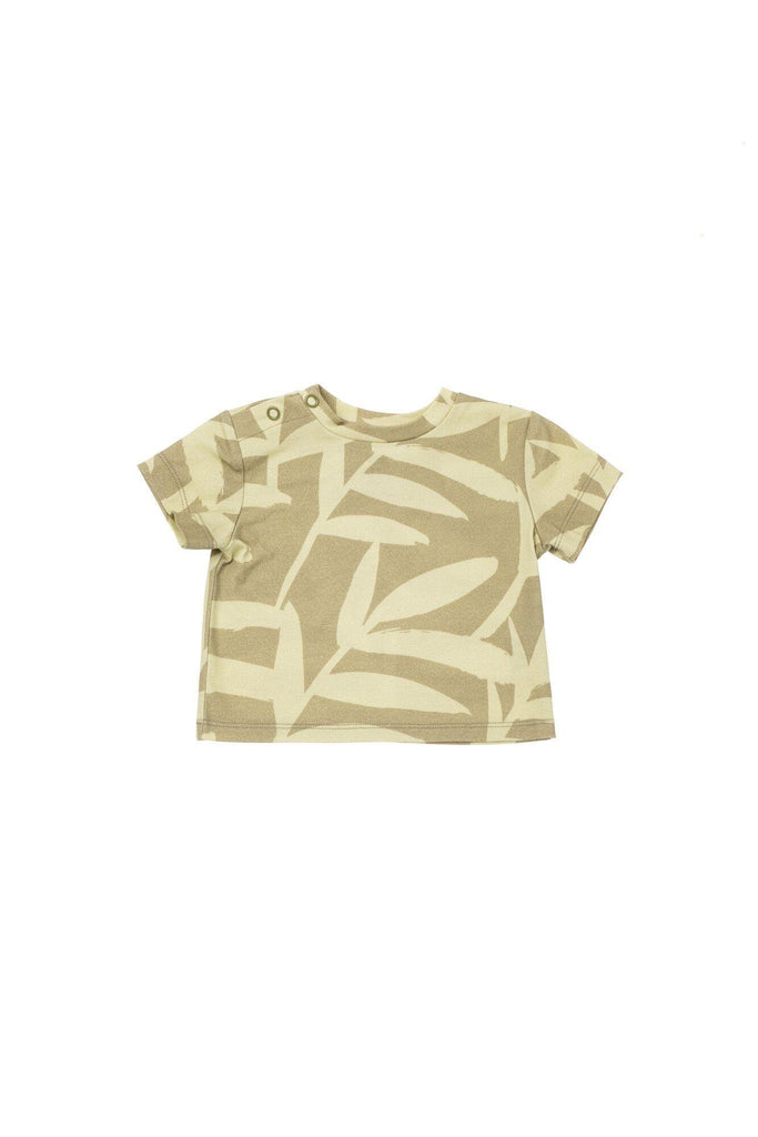 Baby T-Shirt - Olive Palm Leaves | OM434B - OMAMImini