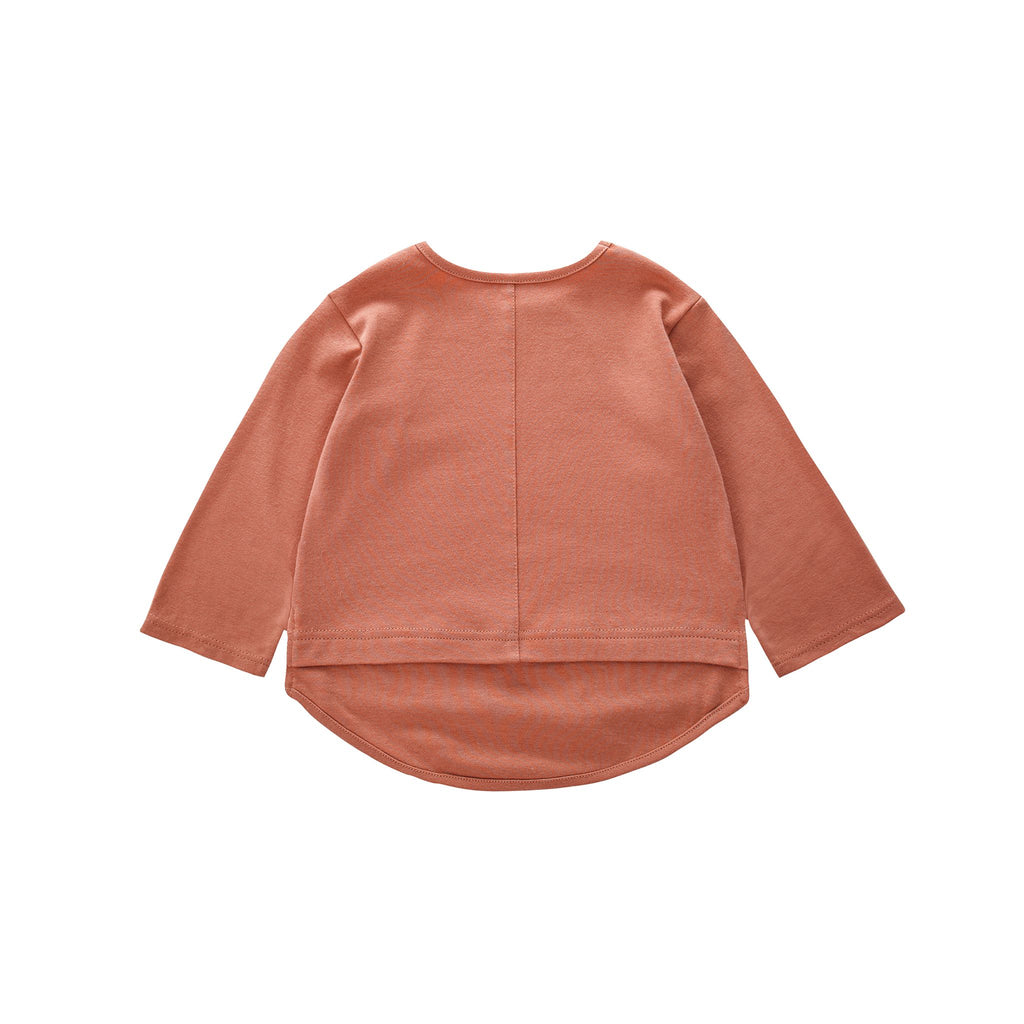 Kids Long Sleeve T-shirt | Coral OM537