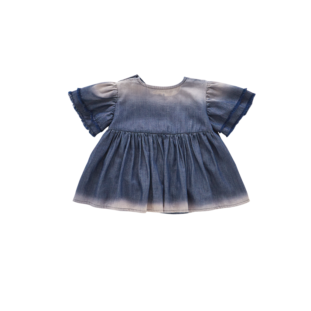 Baby Fit & Flare Dress | Navy OM597A