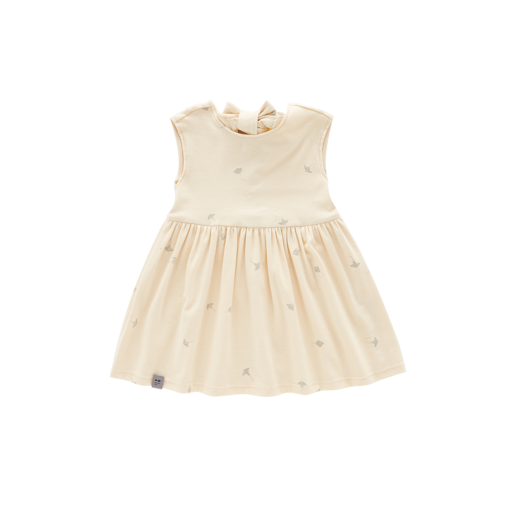 Fit & Flare Jersey Dress | Cream OM572B