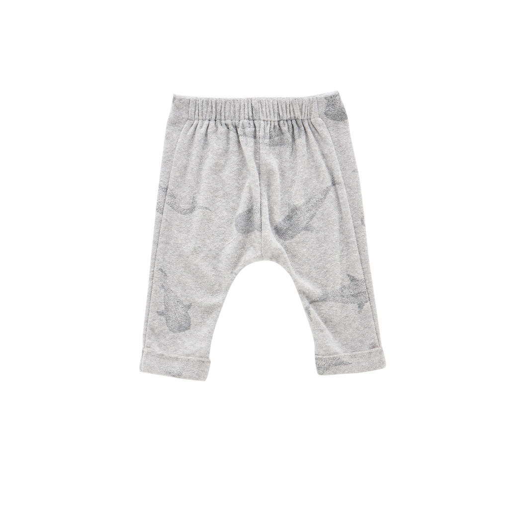Baby Joggers with Front Pleat | Heather Grey OM608A