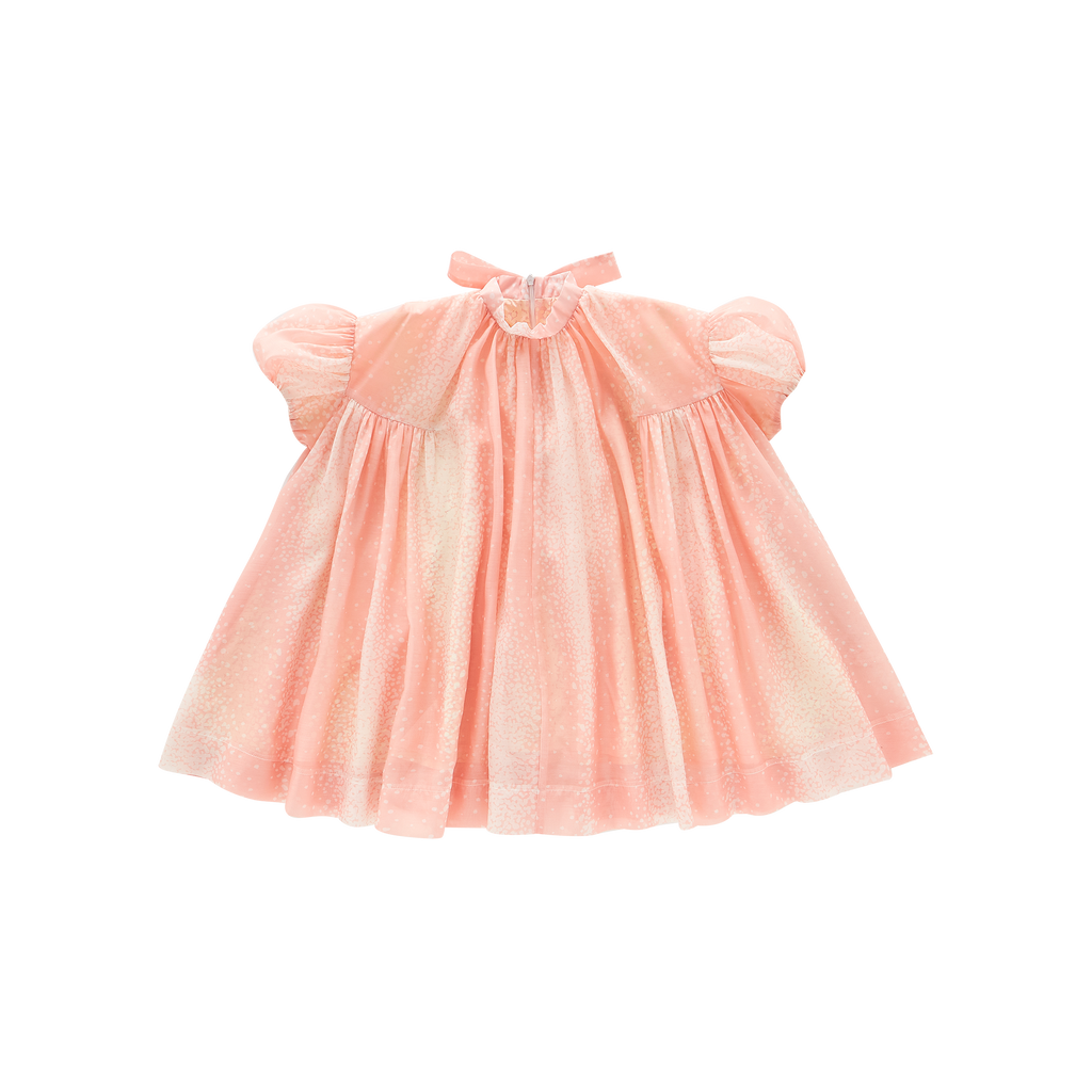Tent Dress with Puff Sleeves | Pink OM578