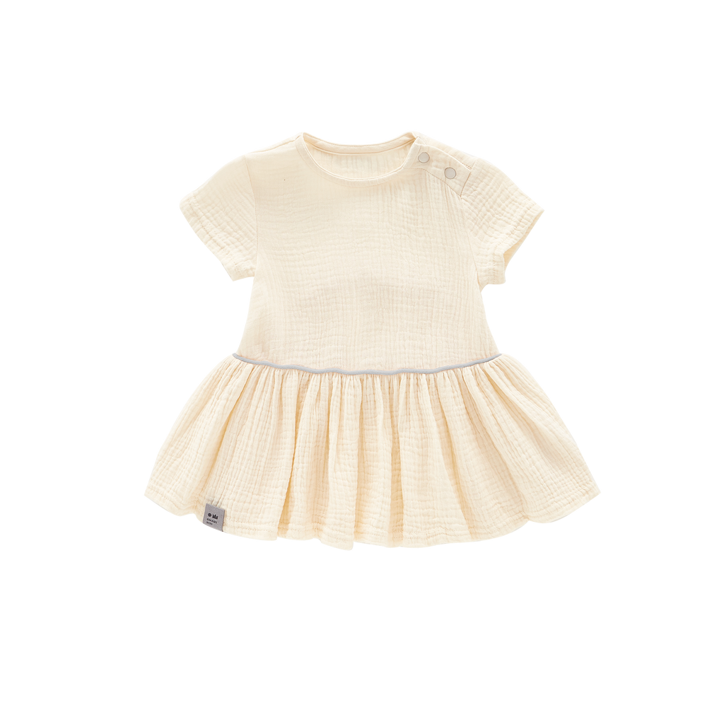 Baby Hi-Low Dress | Cream OM603