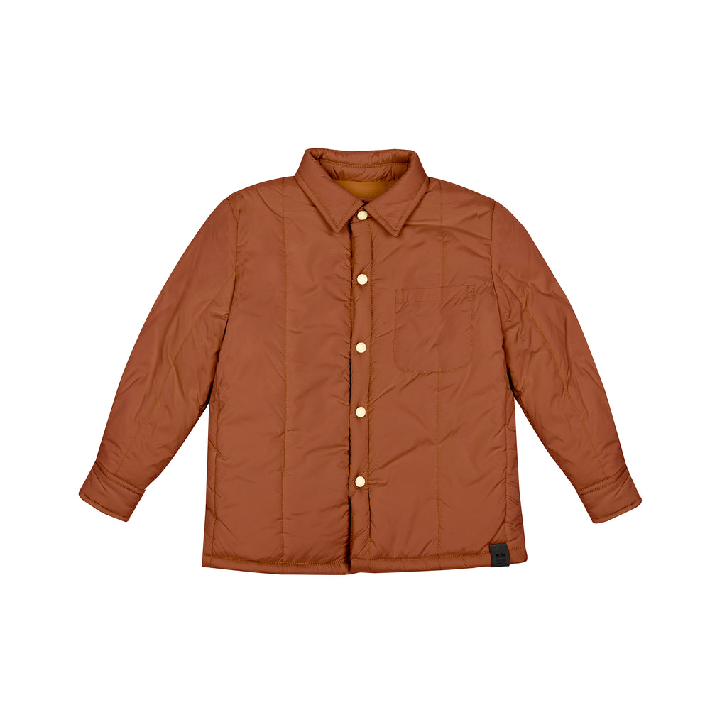 Kids Quilted Work Shirt l Rust OM625