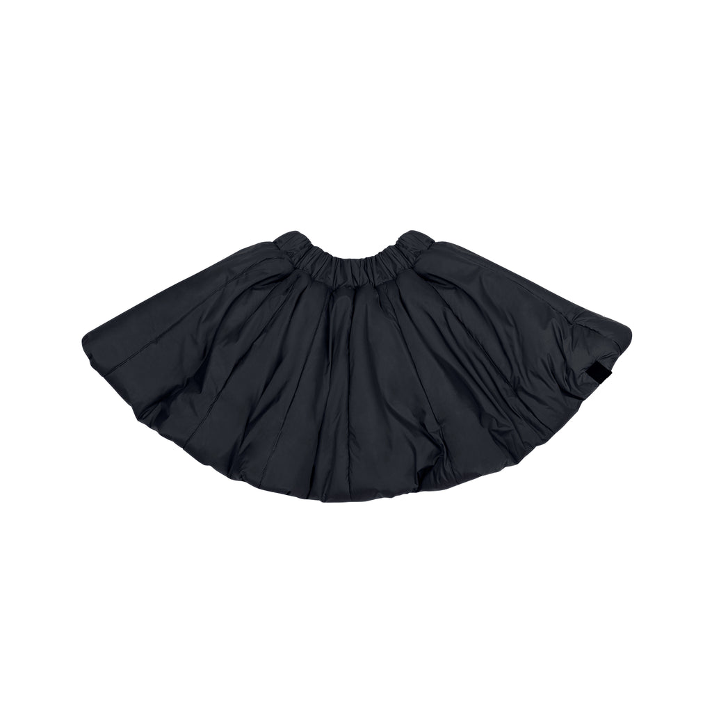 Girls Quilted Nylon Skirt l Black OM628
