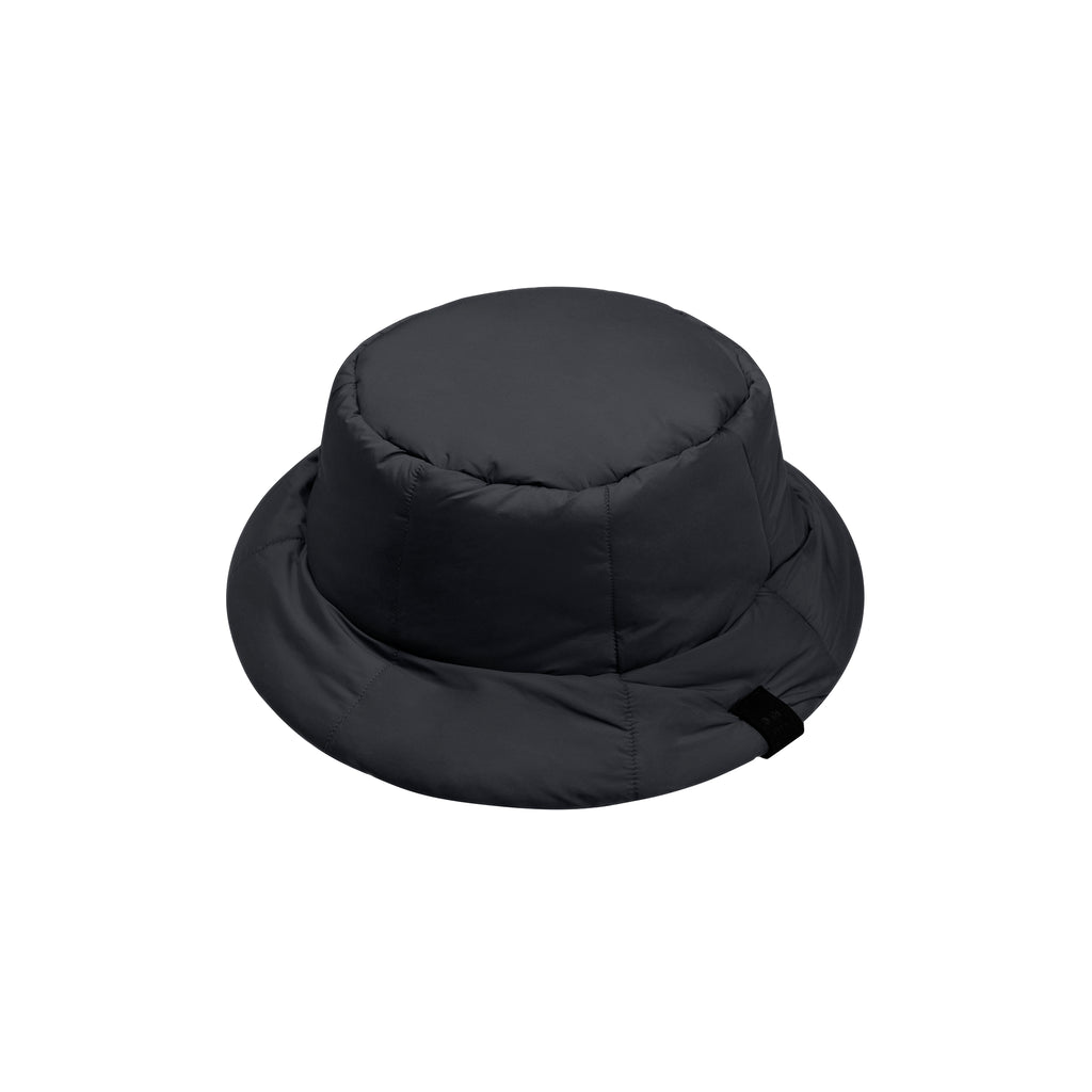 Kids Quilted Nylon Bucket Hat l Black OM630 – OMAMImini